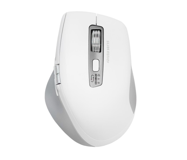 SILVER MONKEY Business Wireless Mouse Comfort Silent White SMA282 - 1285406 - zdjęcie